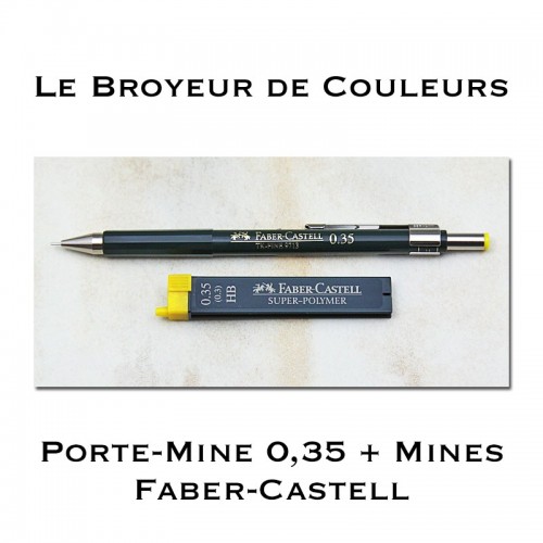 Porte Mine Faber-Castell TK-Fine 0,35 + Boite Mines HB