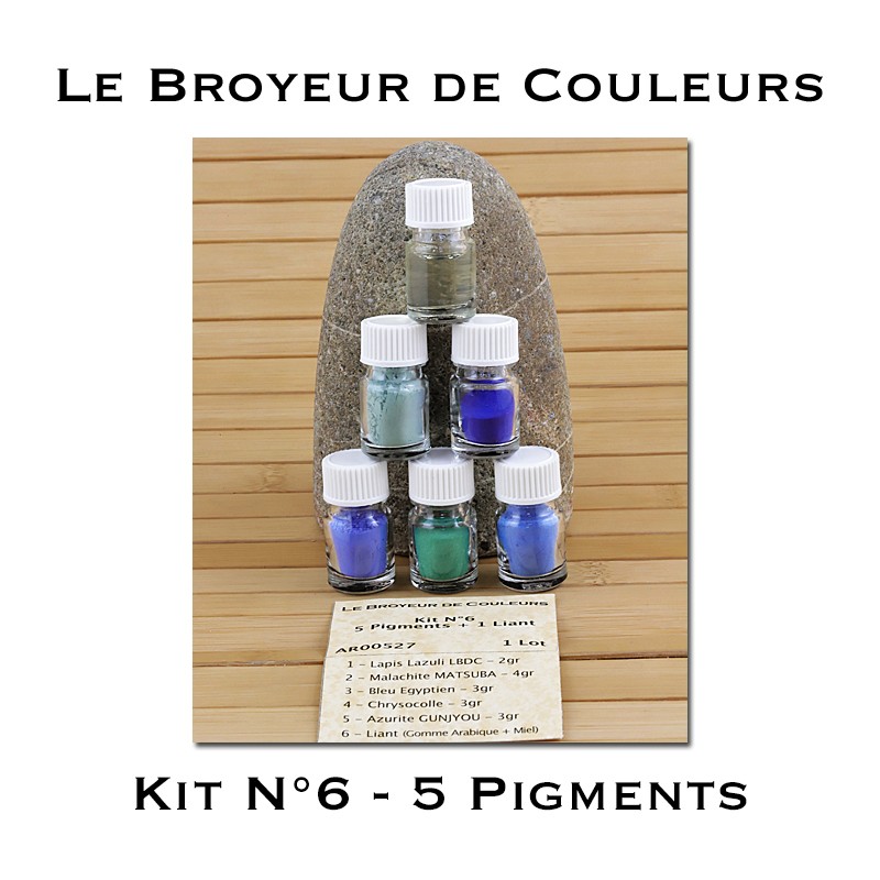 Kit N°6 - 5 Pigments + 1 Liant Kit N°6 - 5 Pigments + 1 Liant