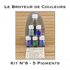 Kit N°6 - 5 Pigments + 1 Liant