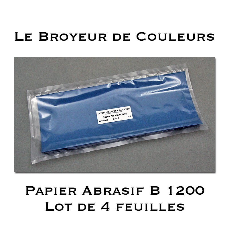Papier Abrasif B 1200 - Lot de 4 Feuilles