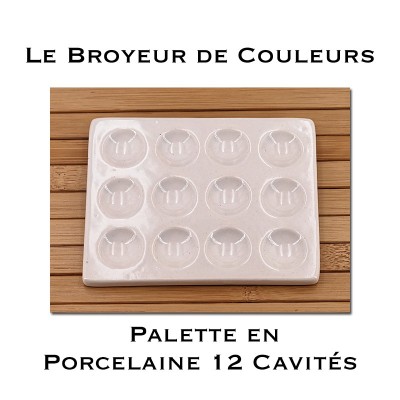 Palette en Porcelaine - 12 Cavités