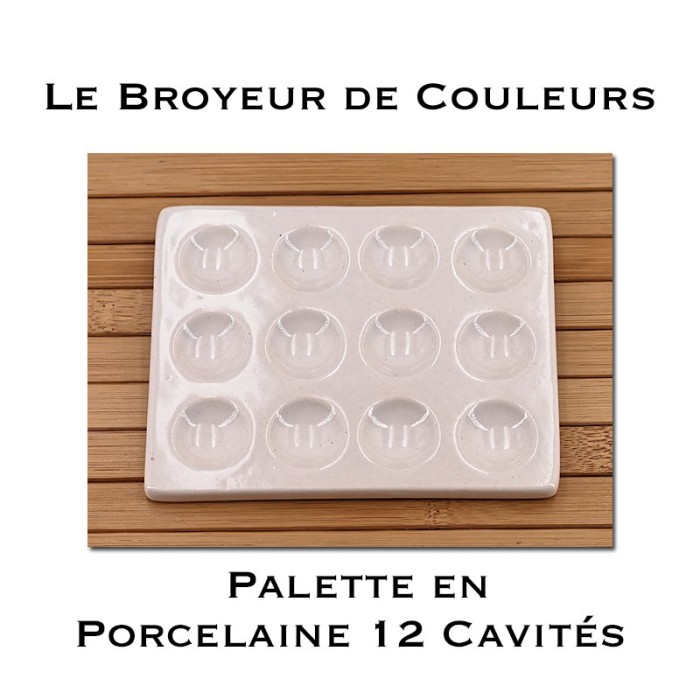 Palette en Porcelaine - 12 Cavités