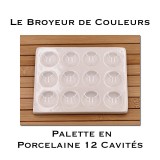 Palette en Porcelaine - 12 Cavités
