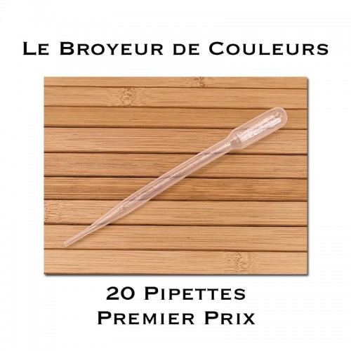 Lot de 20 Pipettes - 3 ml - Premier Prix