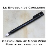Crayon Gomme Mono Zéro Pointe rectangulaire