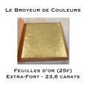 Feuilles d\'Or (Libre) - 23,6 carats - Carnet de 25 feuilles