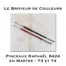 Pinceaux Raphaël 8424 Martre - T3 ou T4