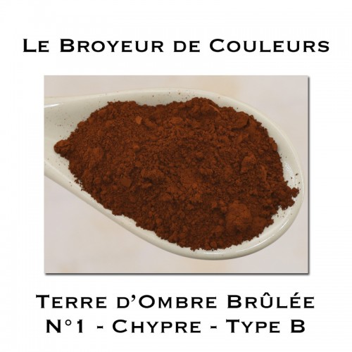 Pigment Terre d'Ombre Brûlée N°1 - Chypre - Type B