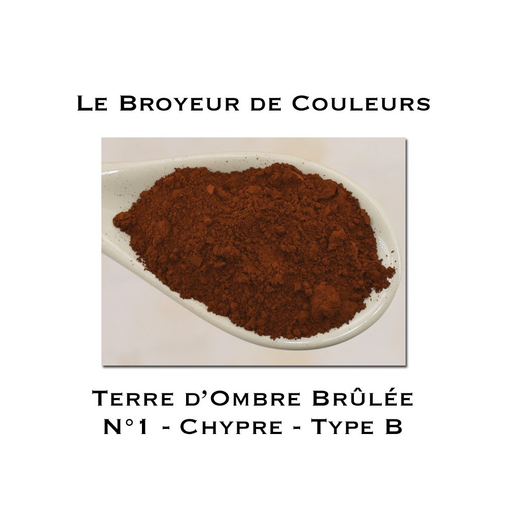 Pigment Terre d'Ombre Brûlée N°1 - Chypre Type B
