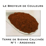Pigment Terre de Sienne Calcinée N°1 - (Ardennes)