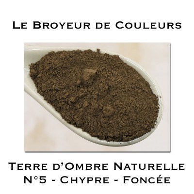 Pigment Terre d'Ombre Naturelle N°5 - Chypre Foncée