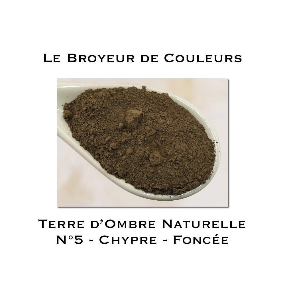 Pigment Terre d'Ombre Naturelle N°5 - Chypre Foncée