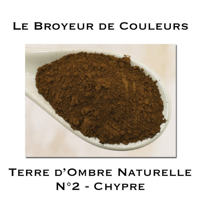 Pigment Terre d'Ombre Naturelle N°2 - Chypre