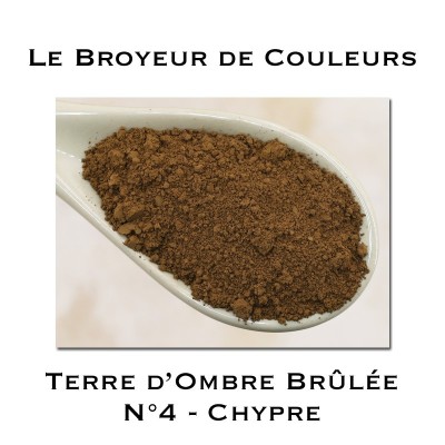 Pigment Terre d'Ombre Brûlée N°4 - Chypre