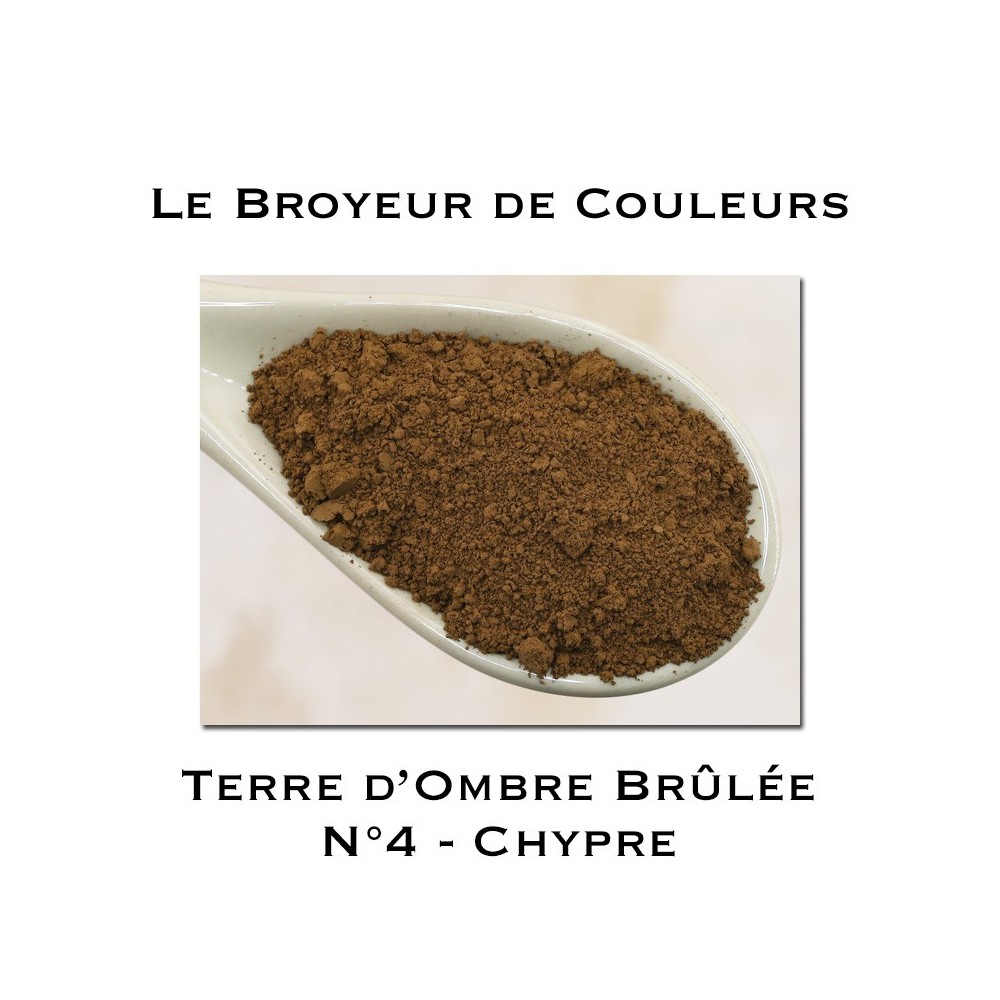 Pigment Terre d'Ombre Brûlée N°4 - Chypre