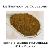 Pigment Terre d'Ombre Naturelle N°1 - Claire
