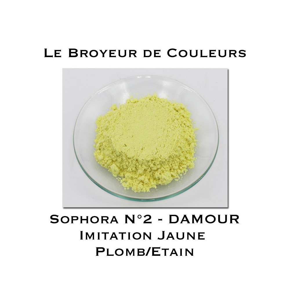 Pigment DAMOUR - Sophora N°2 - Imitation Jaune Plomb/Etain