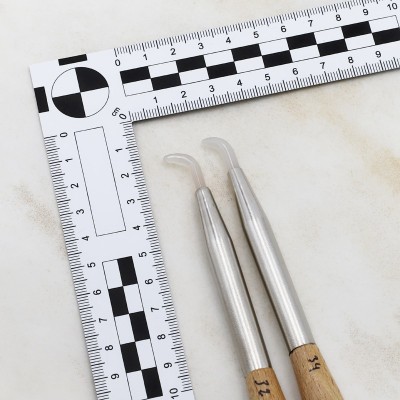 Brunissoirs en agate N°32 et N°34