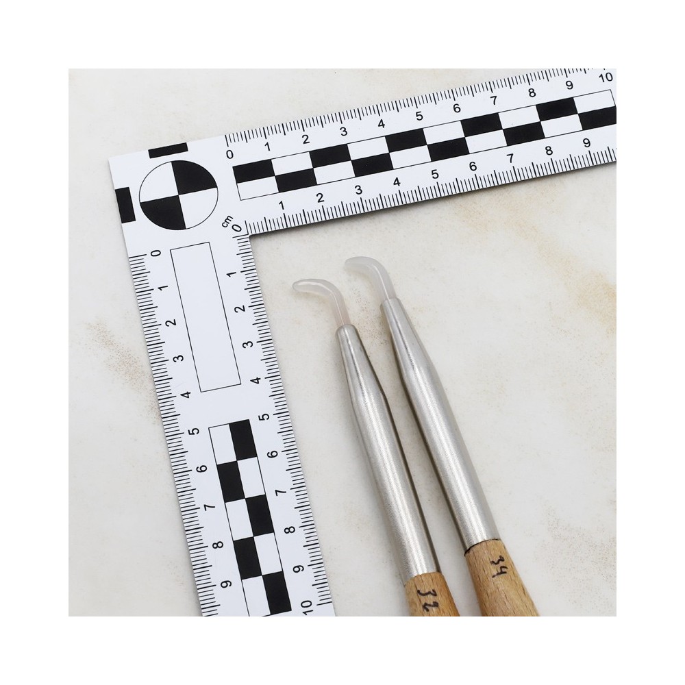 Brunissoirs en agate N°32 et N°34