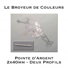Pointe d'Argent - 2x40mm - Deux Profils