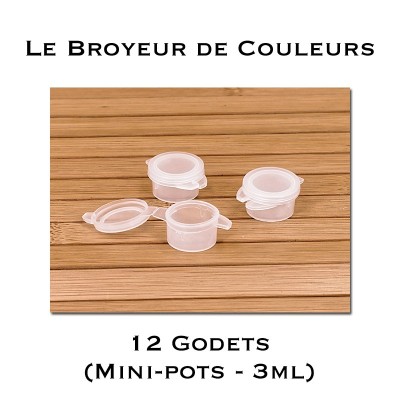 Godets Vides - Mini-Pots 3ml - Lot de 12