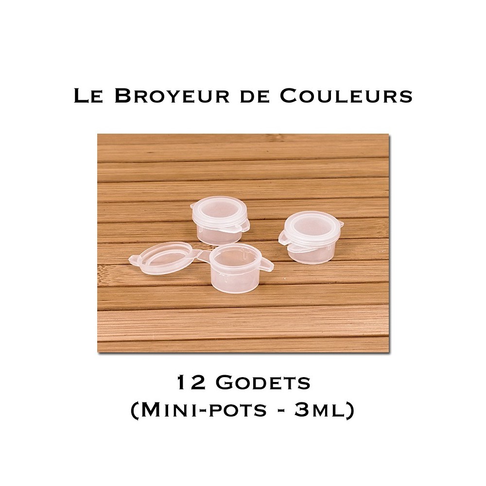 Godets Vides - Mini-Pots 3ml - Lot de 12