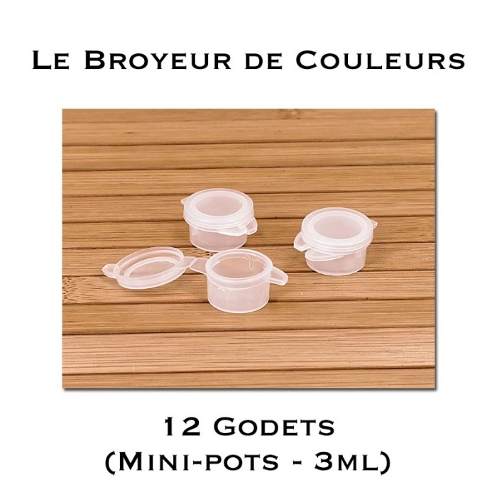 Godets Vides - Mini-Pots 3ml - Lot de 12