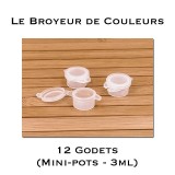 Godets Vides - Mini-Pots 3ml - Lot de 12
