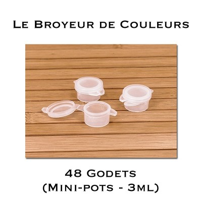 Godets Vides - Mini-Pots 3ml - Lot de 48