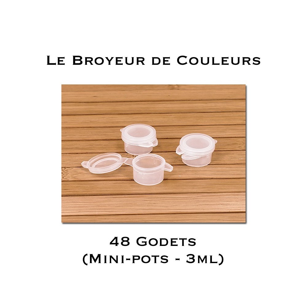 Godets Vides - Mini-Pots 3ml - Lot de 48