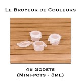 Godets Vides - Mini-Pots 3ml - Lot de 48
