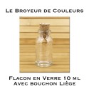 Flacon en Verre - 10 ml avec bouchon Liège