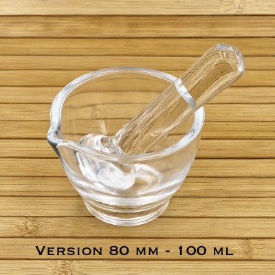 Mortier en Verre - 80 mm