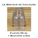 Flacon en Verre - 50 ml avec bouchon Liège