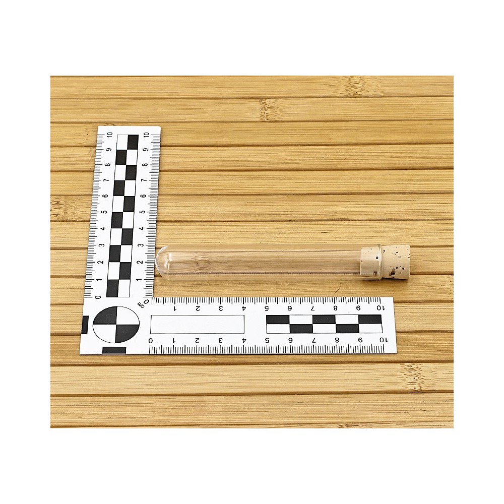 Tubes à Essai avec bouchon en Liège - 10 ml - Lot de 8