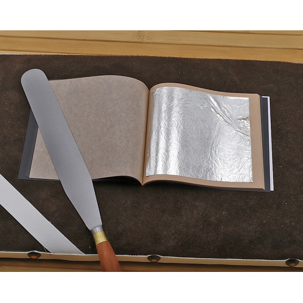 Feuilles d'Or Blanc (Libre) - 12 carats - Carnet de 25 feuilles