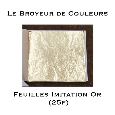 Feuilles Imitation Or (Libre) - Carnet de 25 feuilles