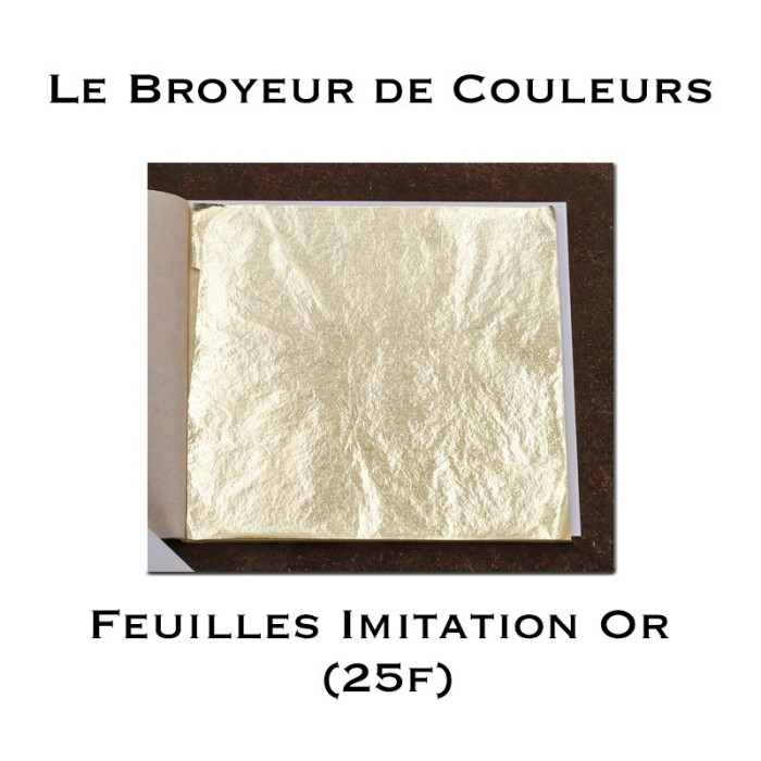 Feuilles Imitation Or (Libre) - Carnet de 25 feuilles