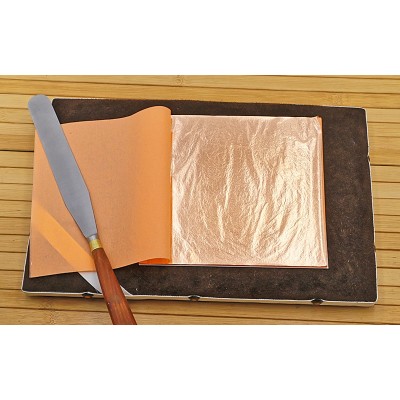 Feuilles de Cuivre Naturel Rouge (Libre) - Carnet de 25 grandes feuilles