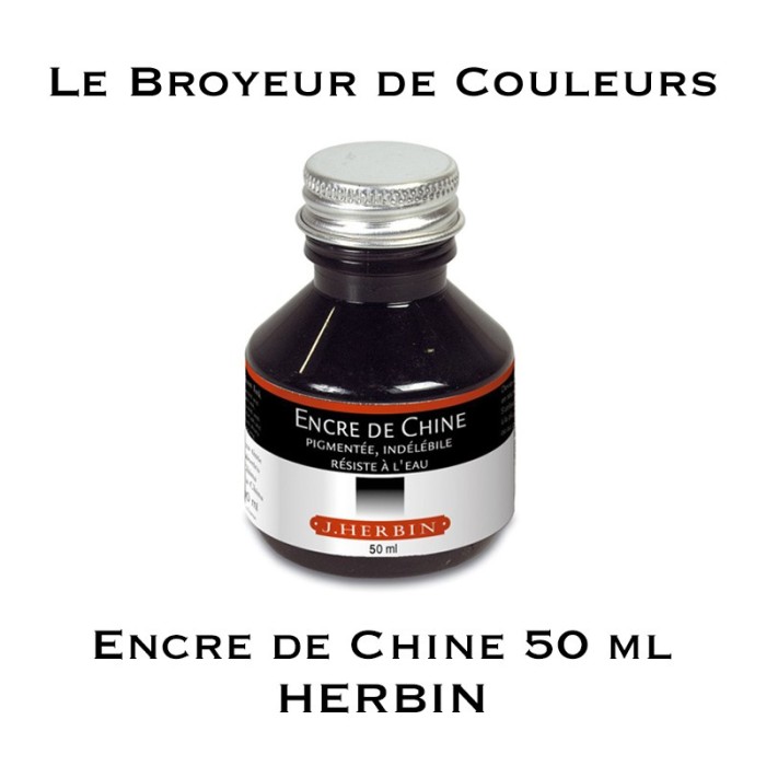 Encre de Chine Noire Calligraphie 50 ml - HERBIN
