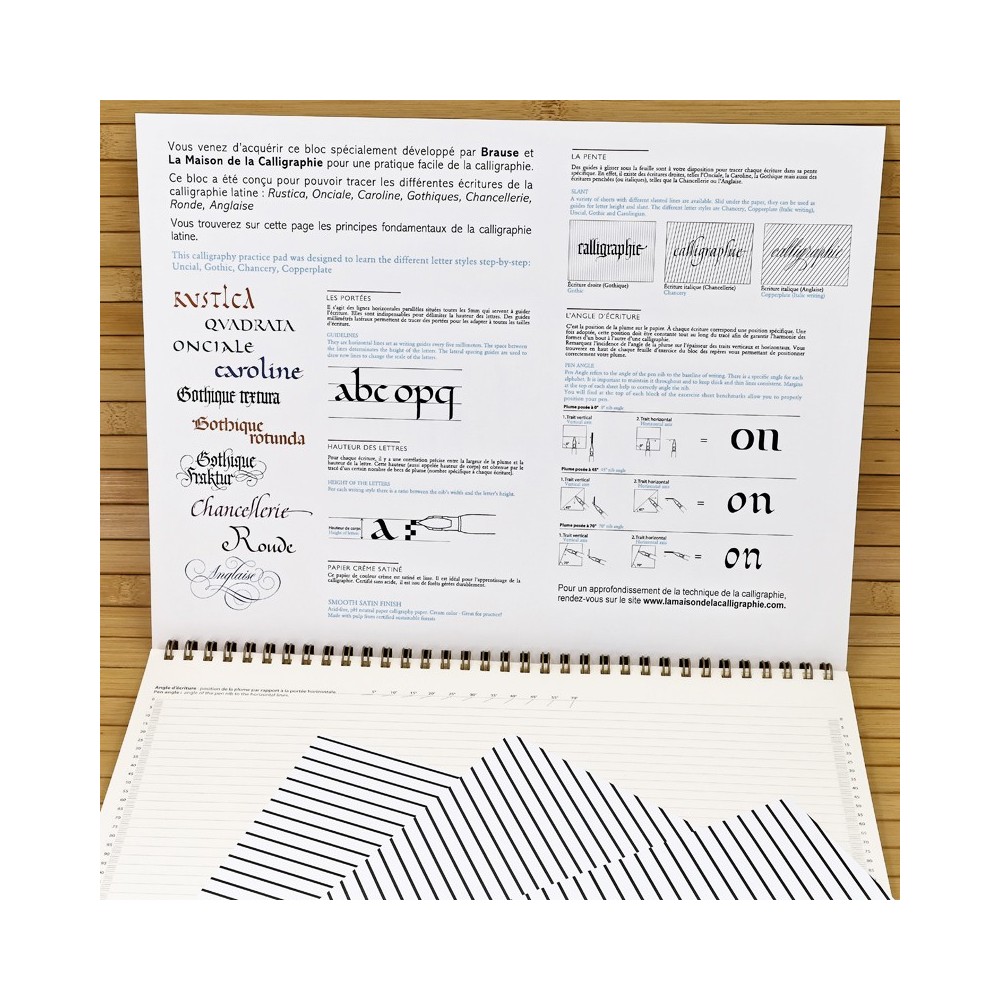 Bloc de Calligraphie Apprentissage A4 - Brause