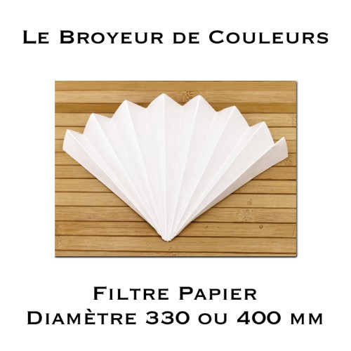Filtres Plissés - Papier Standard - 330 ou 400 mm - Lot de 5