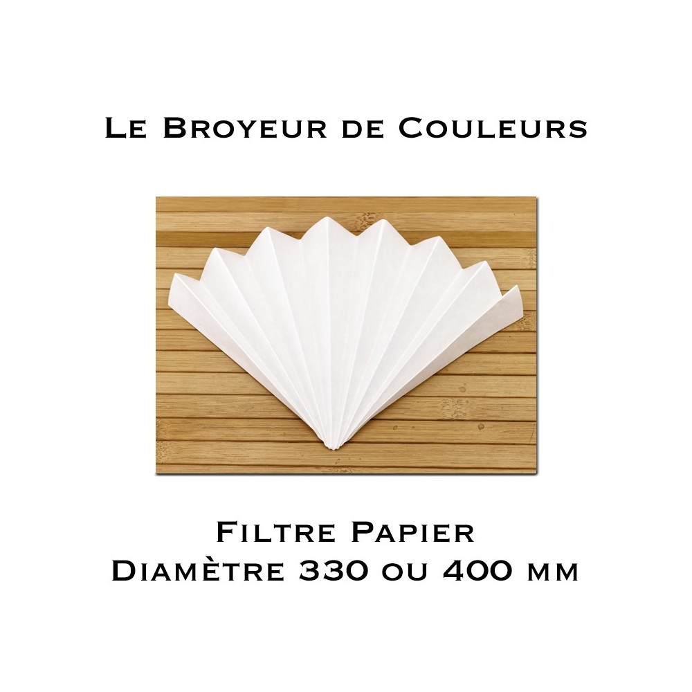 Filtres Plissés - Papier Standard - 330 ou 400 mm - Lot de 5
