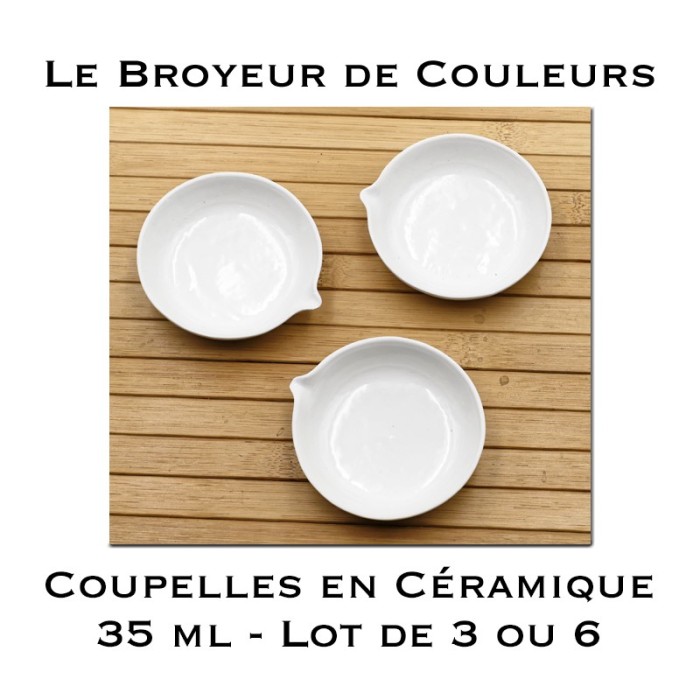 Coupelles en Céramique - 35 ml - Lot de 3 ou Lot de 6
