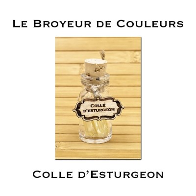 Colle d'Esturgeon + étiquette bois
