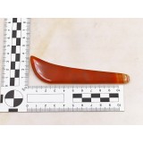 Brunissoir en agate massive - Rouge