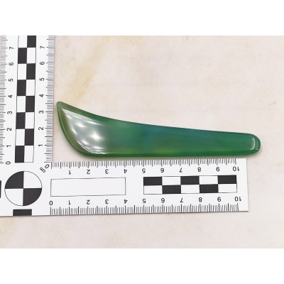 Brunissoir en agate massive - Vert