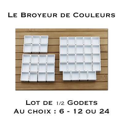 Lot de 6 1/2 Godets Vides