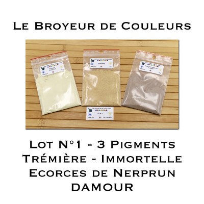 Pigments DAMOUR - Lot de 3 Pigments