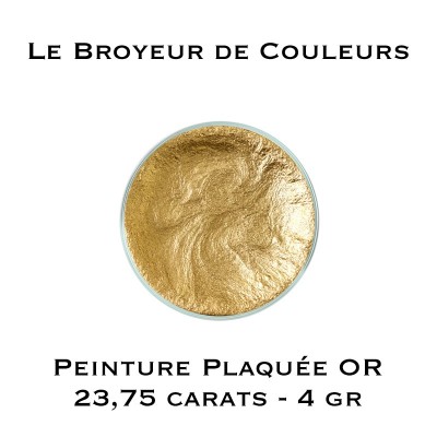 Peinture Plaquée Or - 4 gr - 23,75 carats